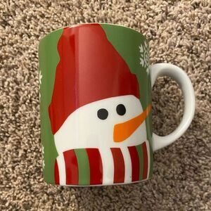 CRATE & BARREL Snowman Holiday Coffee Hot Chocolate Mug